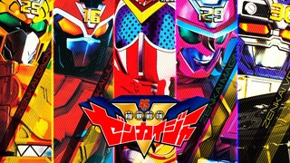 【超展示】拔插变形！Change Heroes 机界战队全界者 5人组 全界凯撒 全界侏罗 全界牙吠 全界魔法 全界推土 万代 4K画质