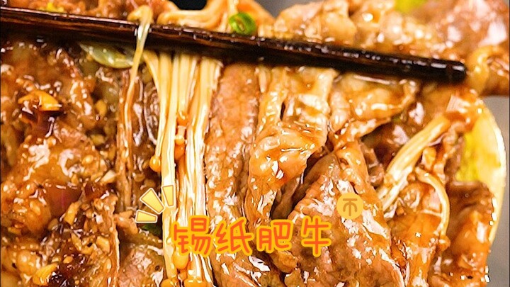 Một chiêu xử lý gọn, ngay tại nhà cũng có thể tự làm món thịt bò cuộn giấy bạc!