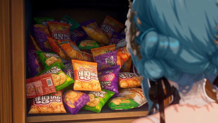 Nuo Nuo: Who… who hid so many snacks… in my locker…?