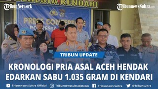 Kronologi Pria Asal Aceh Ditangkap di Kendari Sultra Hendak Edarkan Sabu Sebanyak 1.035 Gram