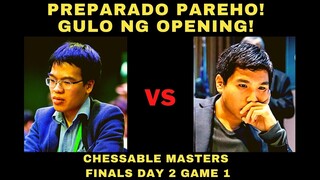 MGA HALIMAW SA OPENING PREPARATION! Chessable Masters Le VS So Finals Day 2 Game 1