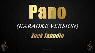 Pano - Zack Tabudlo (Karaoke)