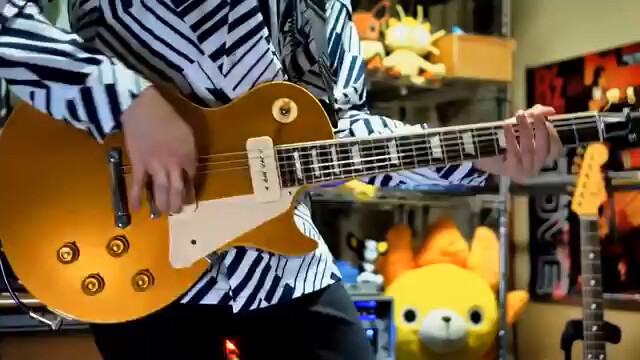 【JoJo】Super burning! Japanese guy plays Sister Bu’s execution song on electric guitar