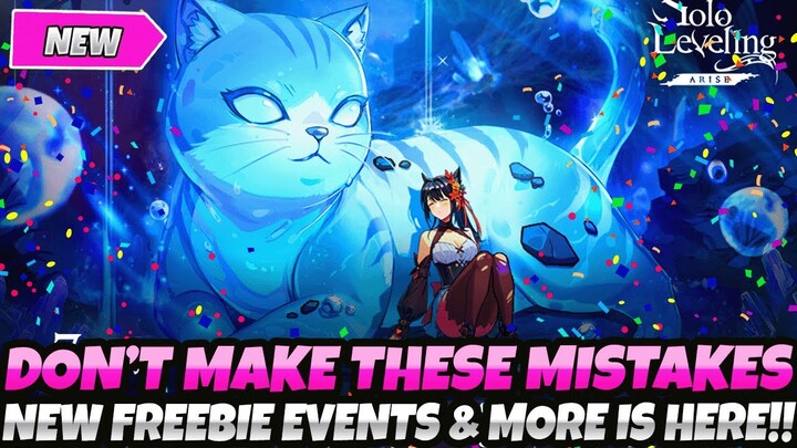 *DON'T MAKE THESE MISTAKES!!* + BRAND NEW FREEBIE EVENTS & MORE ARE HERE!  (Solo Leveling Arise