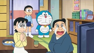 Doraemon Bahasa Indonesia: Giant Muncul di Televisi & Pin Pencerita di Musim Panas yang Panas