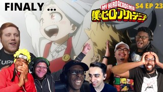 SHE SMILED ! EVERYONE IS HAPPY NOW | MY HERO ACADEMIA SEASON 4 EPISODE 23 REACTION MASHUP