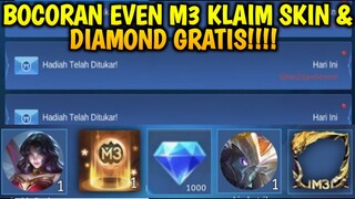 BOCORAN EVEN M3 DAPAT DIAMOND & SK1N GRATIS MOBILE LEGEND ML