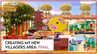 Creating My New Villagers Area - Final (Speed Build) | Animal Crossing: New Horizons