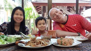 ซุปหมากมี่ ทอดปลานางปลาสลิดลาบหมูกลัวโควิทอยู่บ้านตามเคย Yummy Crispy Fish Jackfruit Salad