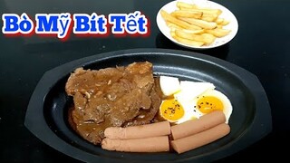 Bí quyết làm món Bò Bít Tết Thập Cẩm - bò mềm và thấm gia vị || Bò Mỹ  Beef steak