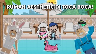 Aku & @AKUDAP Membuat Rumah Aesthetic Yang Ada Kolam Renang Di Toca Boca! - TOCA BOCA INDONESIA 4