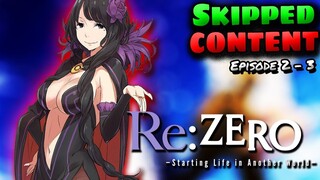 Re:ZERO Cut Content: What Did The Director's Cut & Original Anime Change?  Episodes 2 - 3
