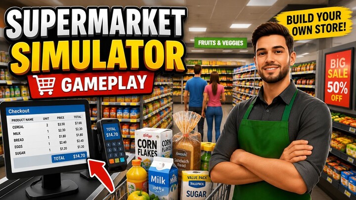 My Supermarket Game 🛒 | Build, Manage & Grow My Own Supermarket! | Gameplay #1