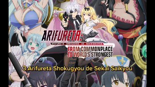 Rekomendasi 3 anime Isekai yang banyak harem+M35um 18+, Tapi MC  Overpower..