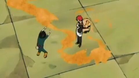 rock lee attack gaara(p′︵‵。)