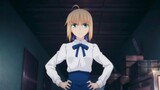Shirou abandoned Saber and went to find Red A, Saber put her hands on her hips and was angry!
