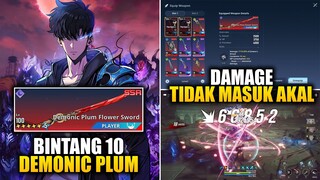 SHOWCASE Demonic Plum Flower Sword Bintang 10! Weapon SSR TOP TIER | Solo Leveling: ARISE