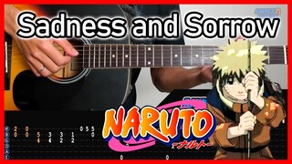 Naruto OST - Sadness and Sorrow | Easy Acoustic Guitar Fingerstyle TAB Tutorial Cover