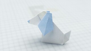 [Tutorial Origami] Cara Melipat Anjing Origami yang Bisa Mengangguk