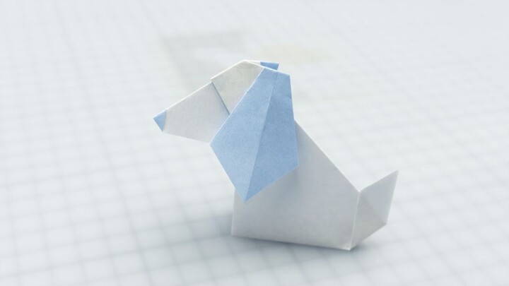 [Tutorial Origami] Cara Melipat Anjing Origami yang Bisa Mengangguk