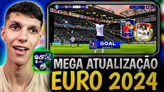 ISSO É ABSURDO😱🔥 MINHA REAÇÃO AO VER A NOVA ATUALIZAÇÃO EURO 2024 NO JOGO🤩 FC MOBILE 24