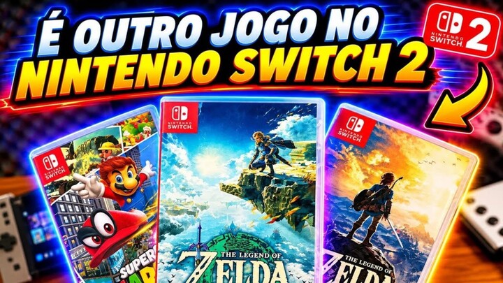 JOGOS DO NINTENDO SWITCH 1 FICA ÓTIMO NO NINTENDO SWITCH 2 MODO PORTÁTIL