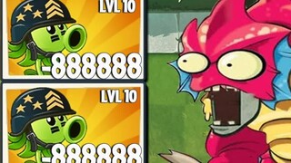 PvZ 2 Hard Challenge - - 50 Plant Max Level Ultimate vs Deep Sea Giant Zombie Zombie ระดับ 20