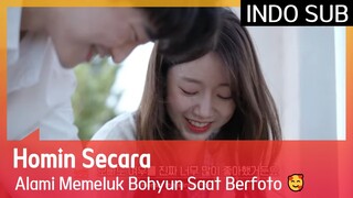 Homin Secara Alami Memeluk Bohyun Saat Berfoto 🥰 #EXchange 🇮🇩INDOSUB🇮🇩