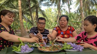 Cá Tai Tượng Chưng Tương Chấm Bông Lục Bình Món Ngon Dễ Làm | TKQ & Family T926
