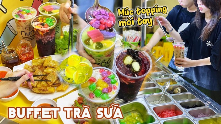 Ăn vặt siêu no với BUFFET TRÀ SỮA - CHẠO TÔM CUỐN ngon số 1 khu Gò Vấp | Địa điểm ăn uống