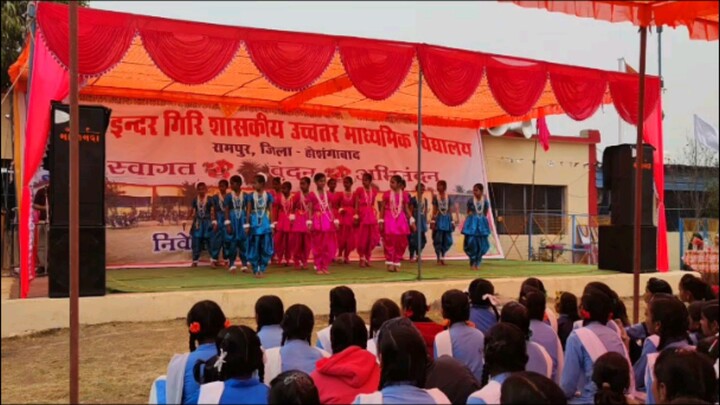 आदिवासी जंगल रख वाला रे govt.H.S.S.School Rampur dance Aadiwasi song 😎🙏