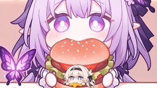 Cute firefly burger