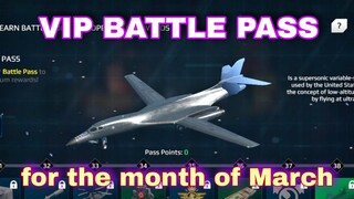 Modern Warships: Complete List of VIP BATTLE PASS for the month of March.