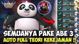 GINI JADINYA KALAU SEMUA PAKE ABE 3 !! FULL TEORI KEKEJAMAN COYY  - Combo Magic Chess Mobile Legends