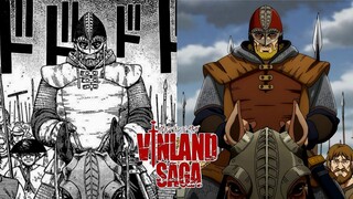 LA BATALLA DE LA GRANJA DIFERENCIAS VINLAND SAGA TEMP. 2 CAP. 19 ANALISIS COMPARACION MANGA RESUMEN