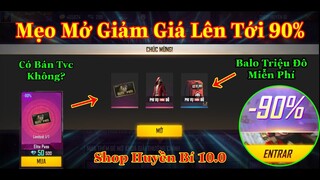 [Garena Free Fire]/Mẹo Săn Giảm Giá Shop Huyền Bí Cực Cao,Lên Tới 90% Mua Đồ Cực Đã