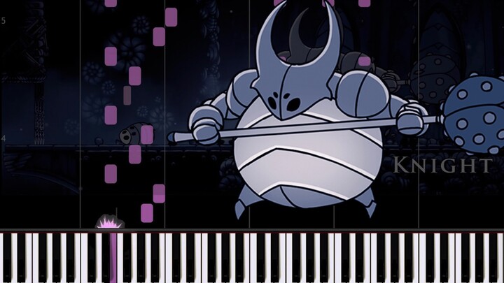 [เปียโนสังเคราะห์] Hollow Knight OST - False Knight [ด้วยคะแนนเปียโน]