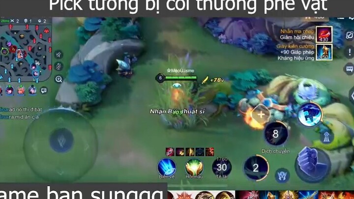 Pick tướng bị coi thường phế vật p4 #gamebansunggg