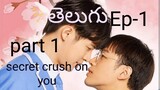 secret crush on you 😍❤ep-1 part1 తెలుగు explanation#secretcrushonyoutheseries #thailand