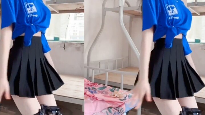 ล้อเล่นนะ กระโปรงไหมสีขาวพลิ้วไหวช้าๆ น่าตื่นเต้นไหมล่ะ ถ้าคลิปนี้ถึง 1,000 ไลค์ ก็จะให้คนที่คอมเมนต