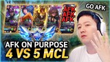 Challenged 4vs5 MCL with new Gosu members Episode.2 | Mobile Legends