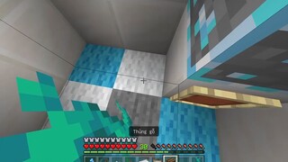 Tập 42 _ SINH TỒN MINECRAFT PE 1.18 _ Mình Đã Xây Nhà Trong Cúp Kim Cương Khổng