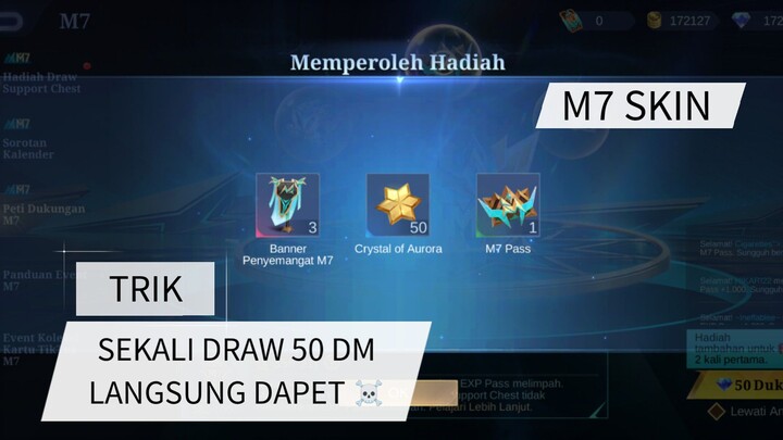 Skin GRANGER M7 cuma 1× draw 50 DM langsung dapet cuy Hoki banget 😭☠️