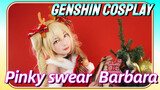 [Genshin, COSPLAY] "Pinky swear" Santa Barbara cos cover tarian