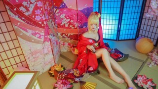 [koleksi cos] Ms.Fate/Grand Order cosplay Nero dengan kimono. Saya ingin minum dengan Ms. Nero.