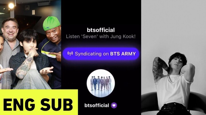 [ENG SUB] Jungkook Morning Mash Up Interview on SiriusXM Hits 1| 230726