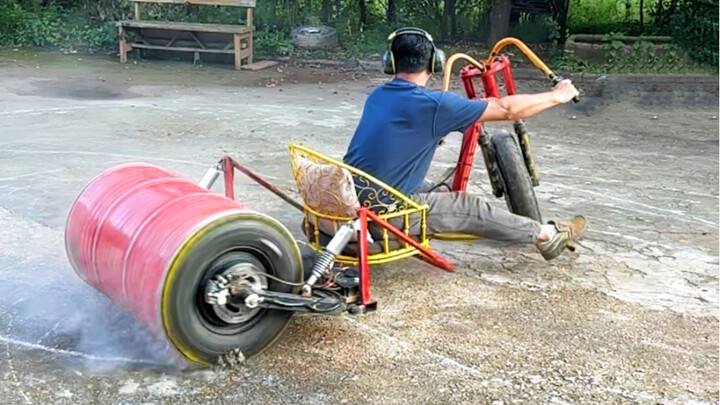 Two wheels but drifting