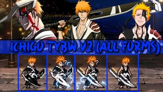 Mugen char Ichigo TYBW V2 all forms atualizado por Meiloorun