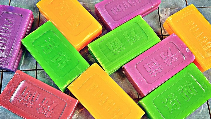 SOAP UK💖Video thư giãn giấc ngủ］❤️ Xà phòng Phương Tích | Xà phòng khô giòn, nửa mềm
