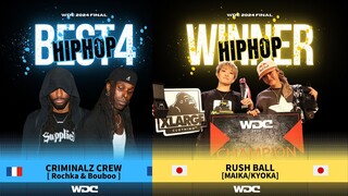 [WDC2024]Rochka & Bouboo vs Kyoka & Maika(CCvsRushball) 1/2Final Hiphop